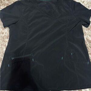 Scrubstar Black Women's Short Sleeve Top